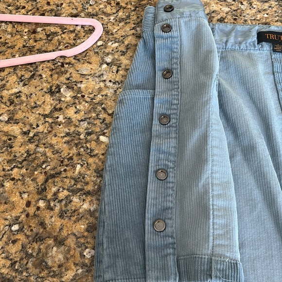 Blue Corduroy Snap-Front Skirt TRUTH BY REPUBLIC Size 6 - Picture 12 of 15